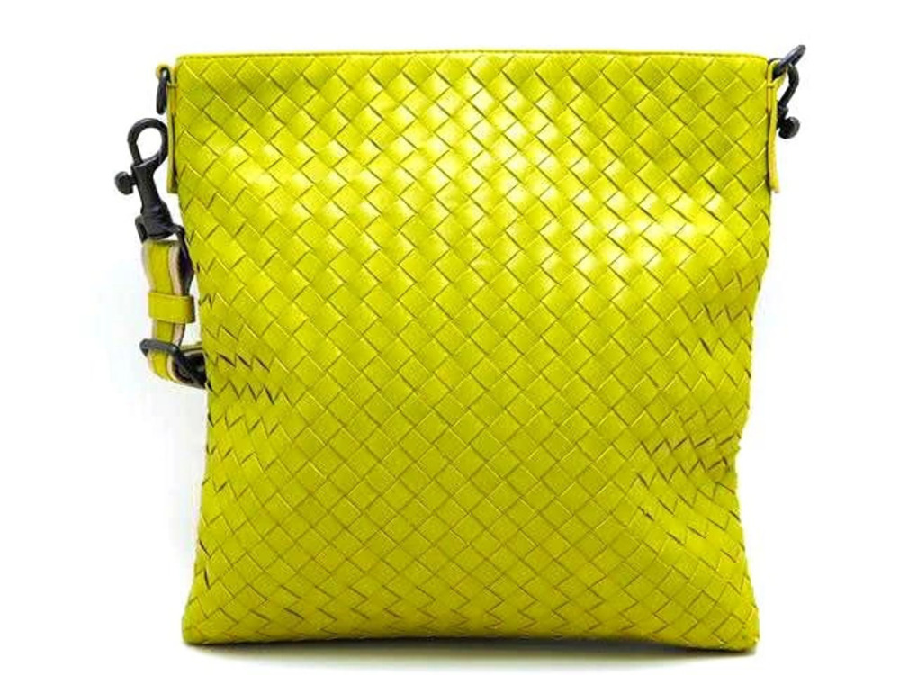 BOTTEGA VENETA Shoulder Bag Intrecciato Yellow Green